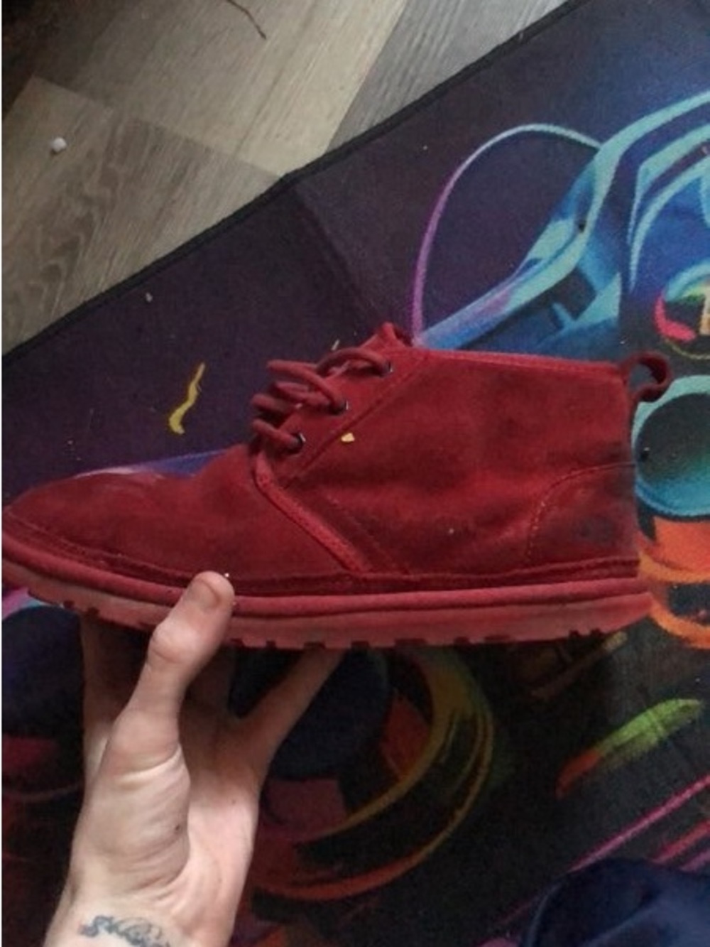 Men's Red Suede Casual UGG Boots
